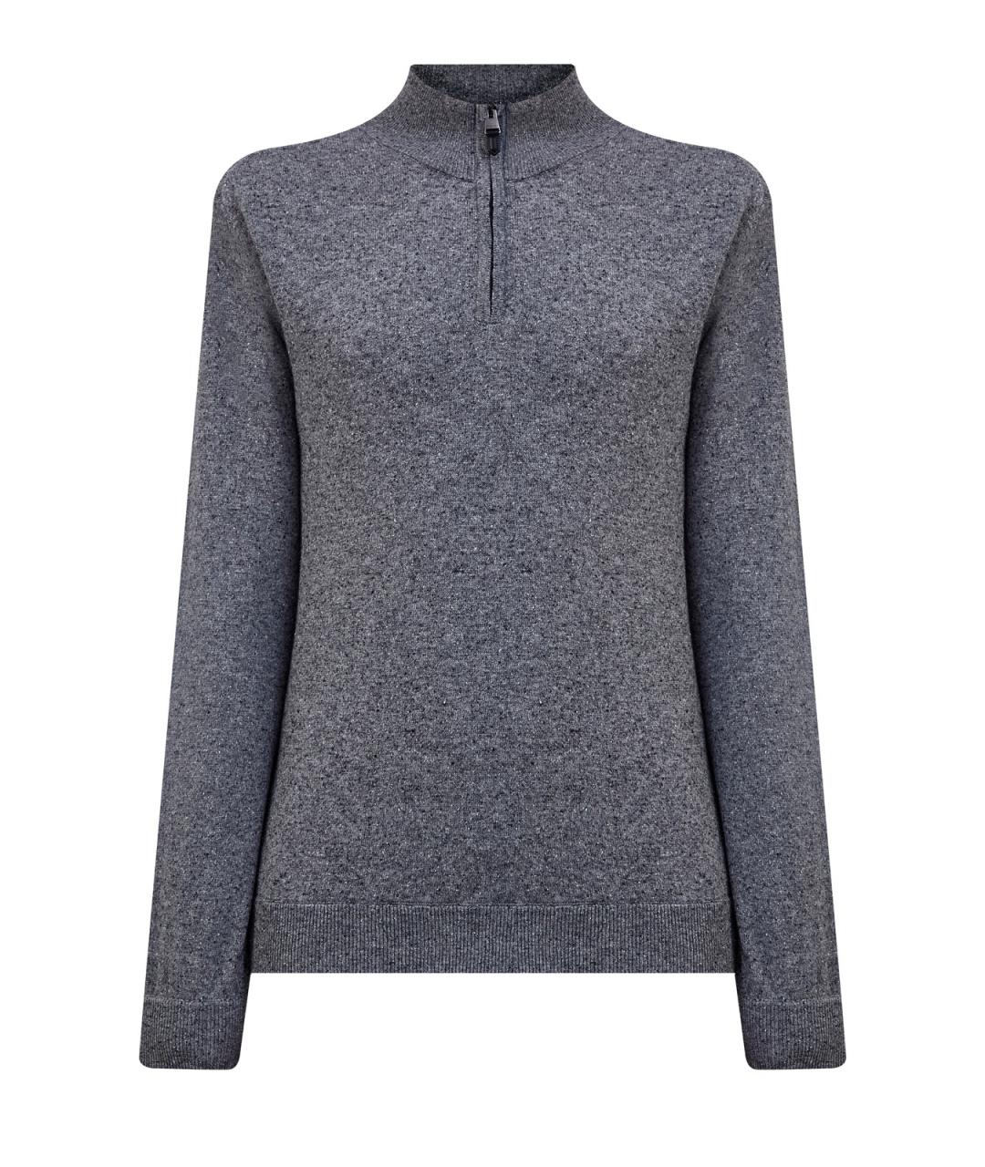 CANALI Серый шерстяной джемпер / свитер, фото 1