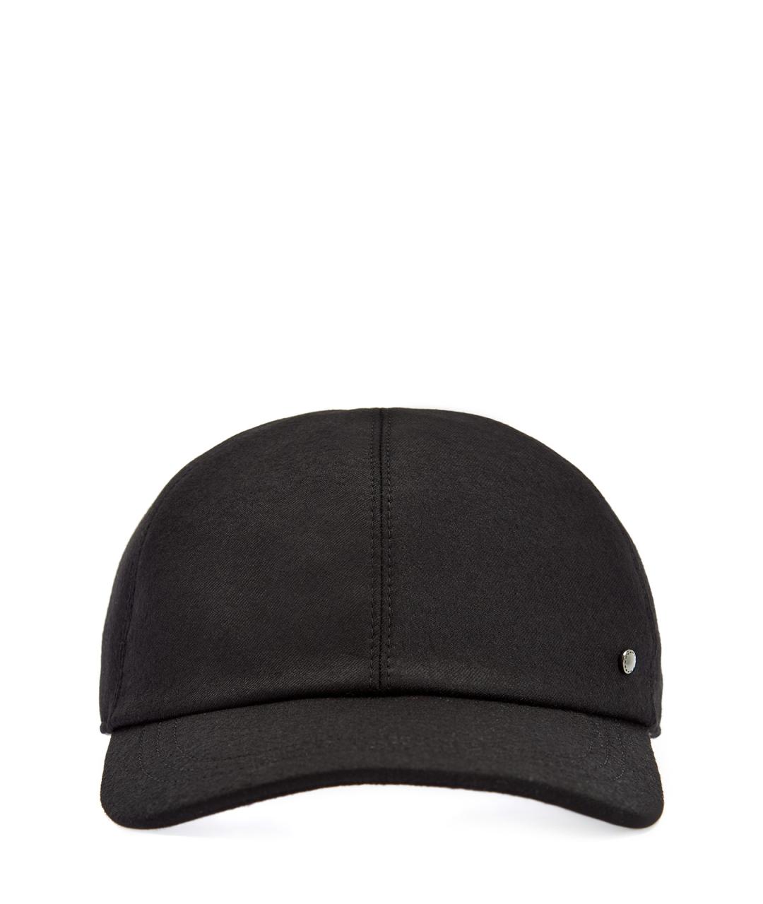 CANALI Черная шерстяная кепка/бейсболка, фото 1