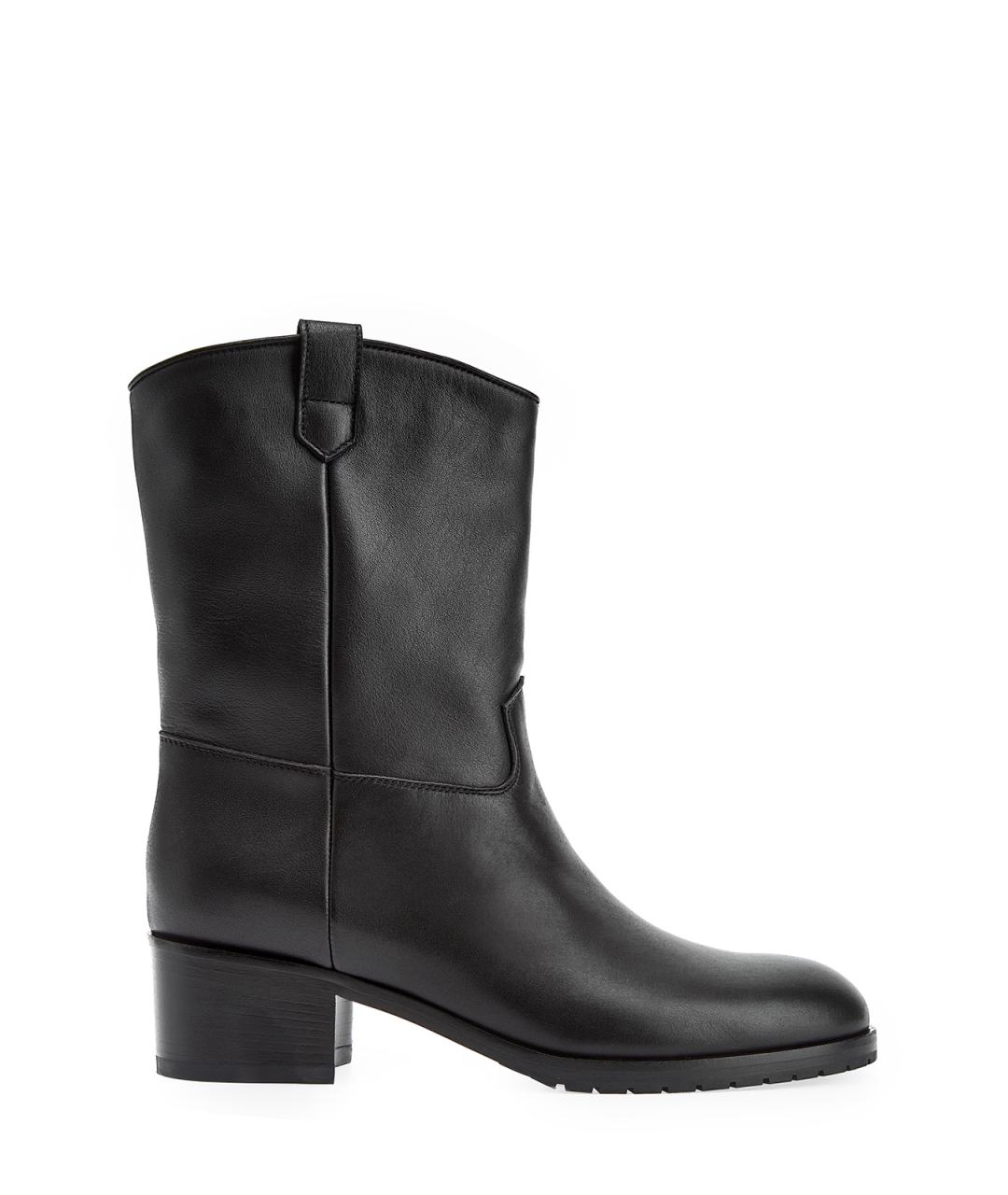 DOUCAL'S Черные кожаные ботильоны, фото 1