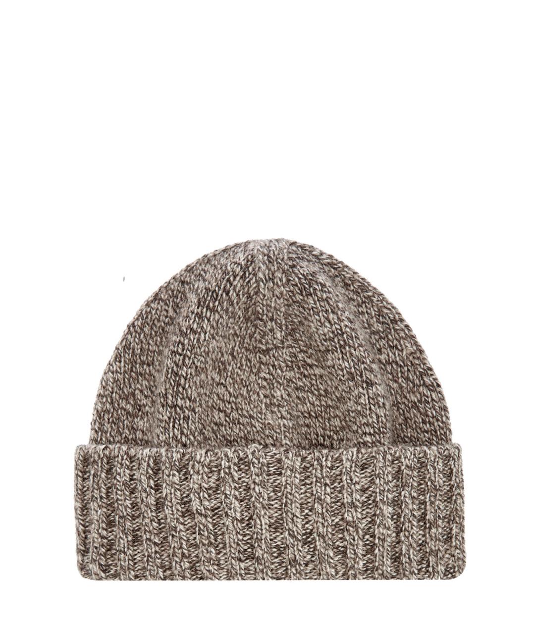 WOOLRICH Коричневая шерстяная шапка, фото 2