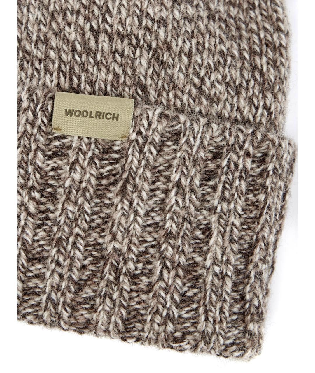 WOOLRICH Коричневая шерстяная шапка, фото 3