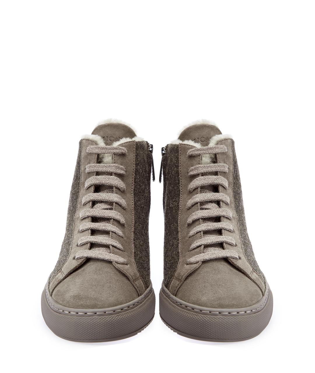 DOUCAL'S Коричневые замшевые кеды, фото 5