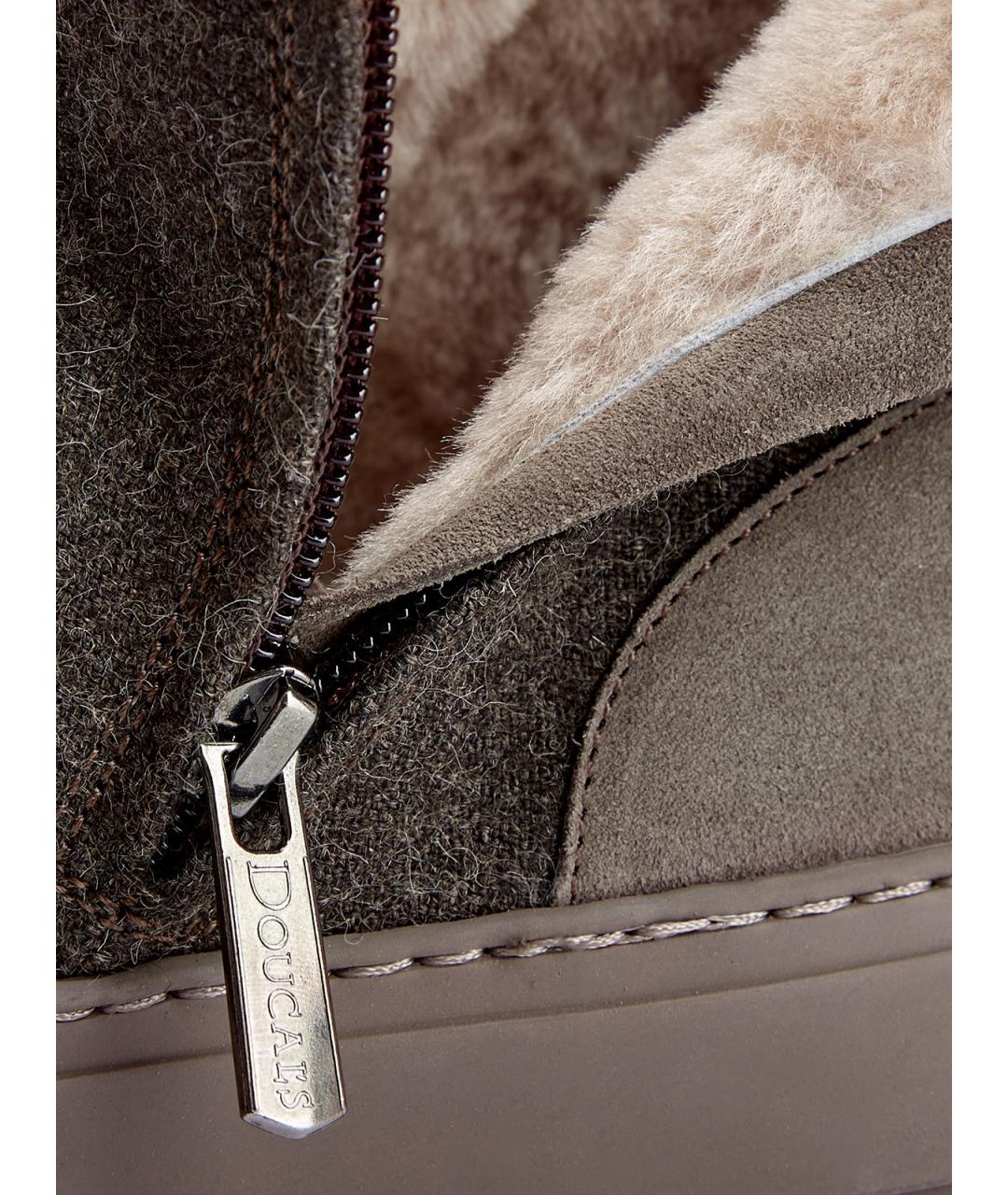 DOUCAL'S Коричневые замшевые кеды, фото 6