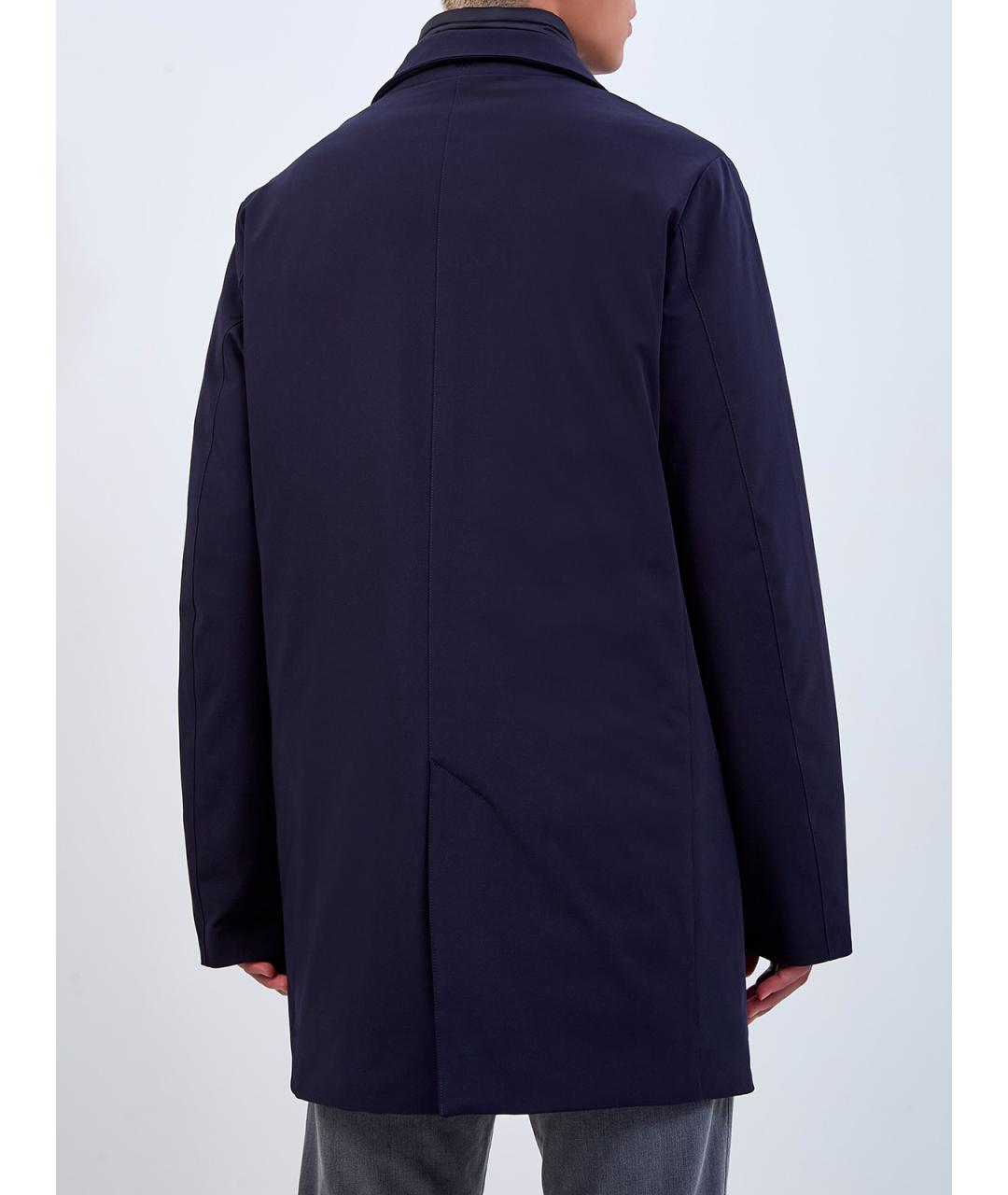 HETREGO Синее полиэстеровое пальто, фото 4