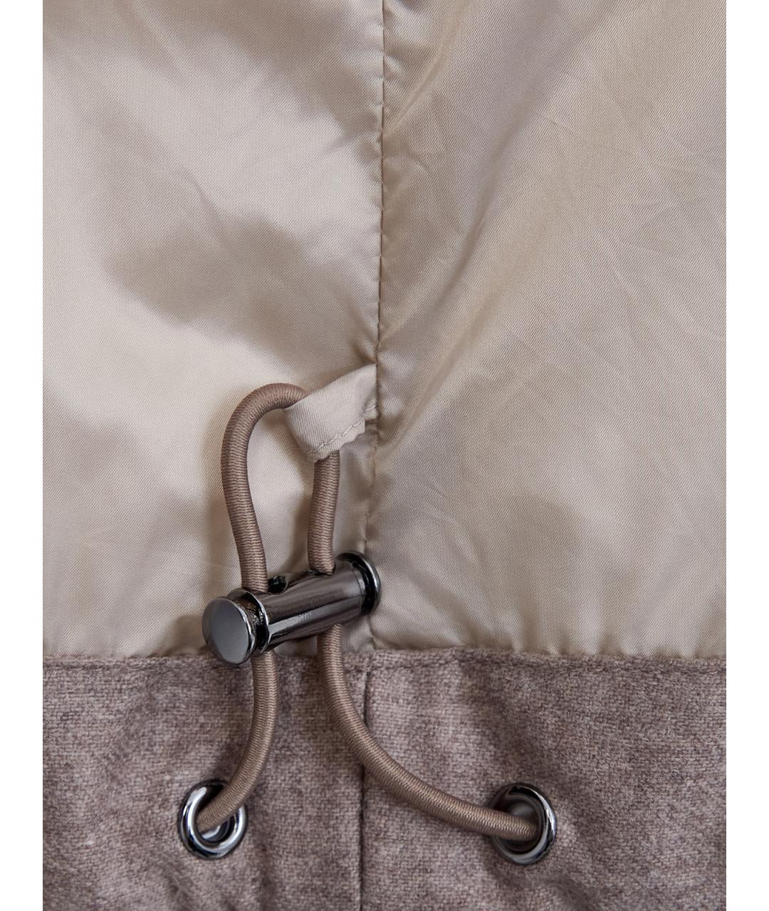 HETREGO Коричневый полиамидовый пуховик, фото 6