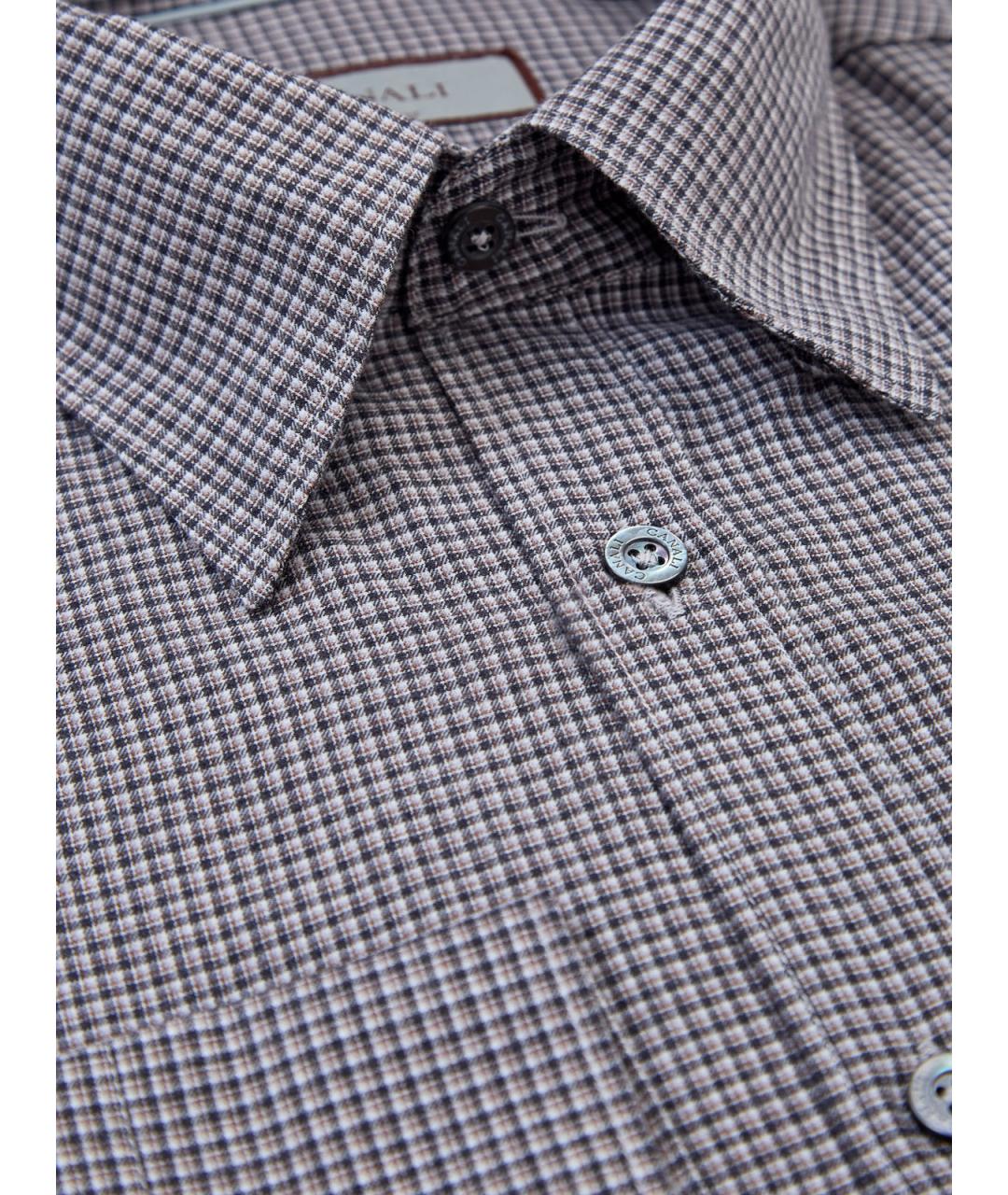 CANALI Мульти хлопковая кэжуал рубашка, фото 3