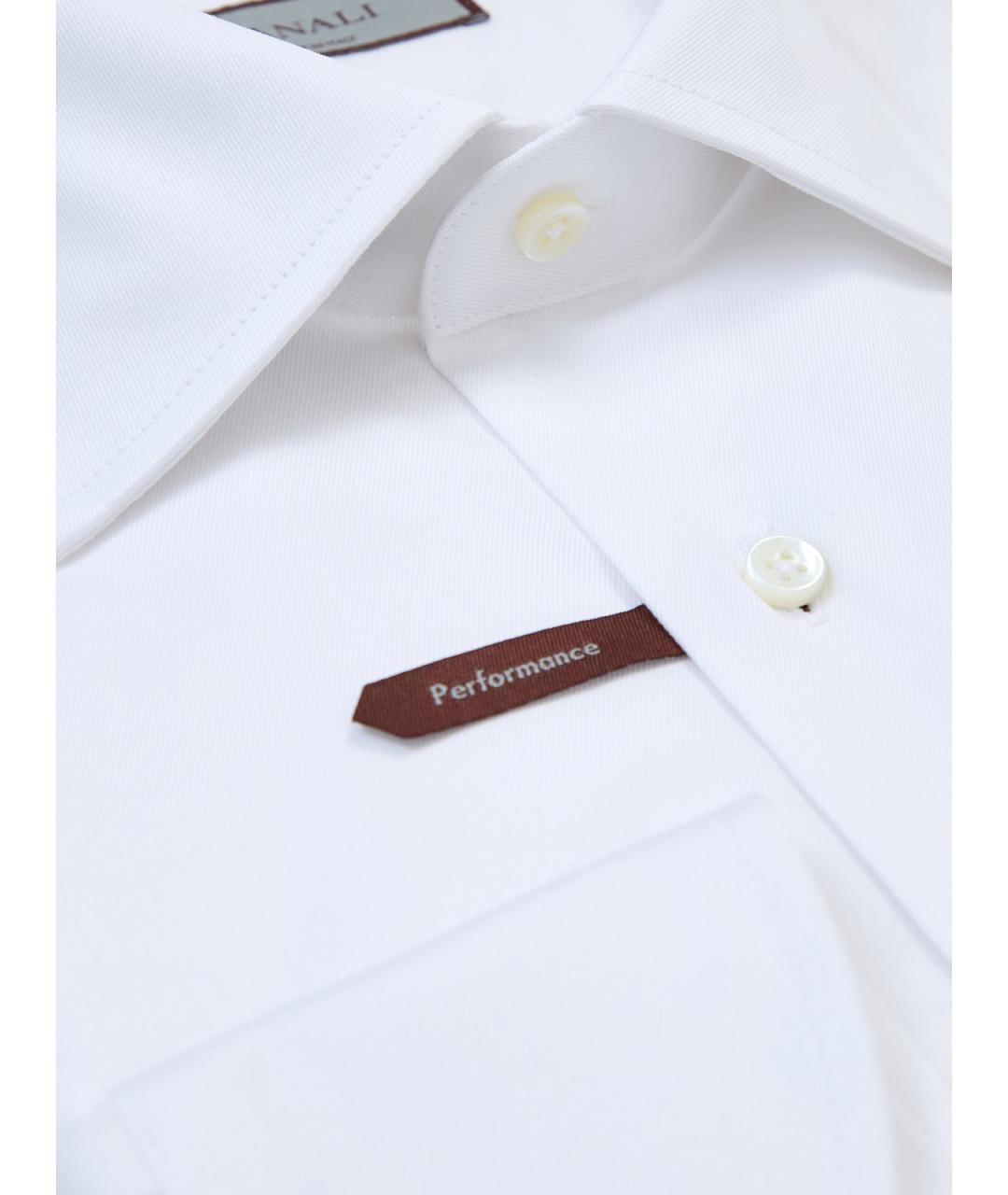 CANALI Белая хлопковая классическая рубашка, фото 3