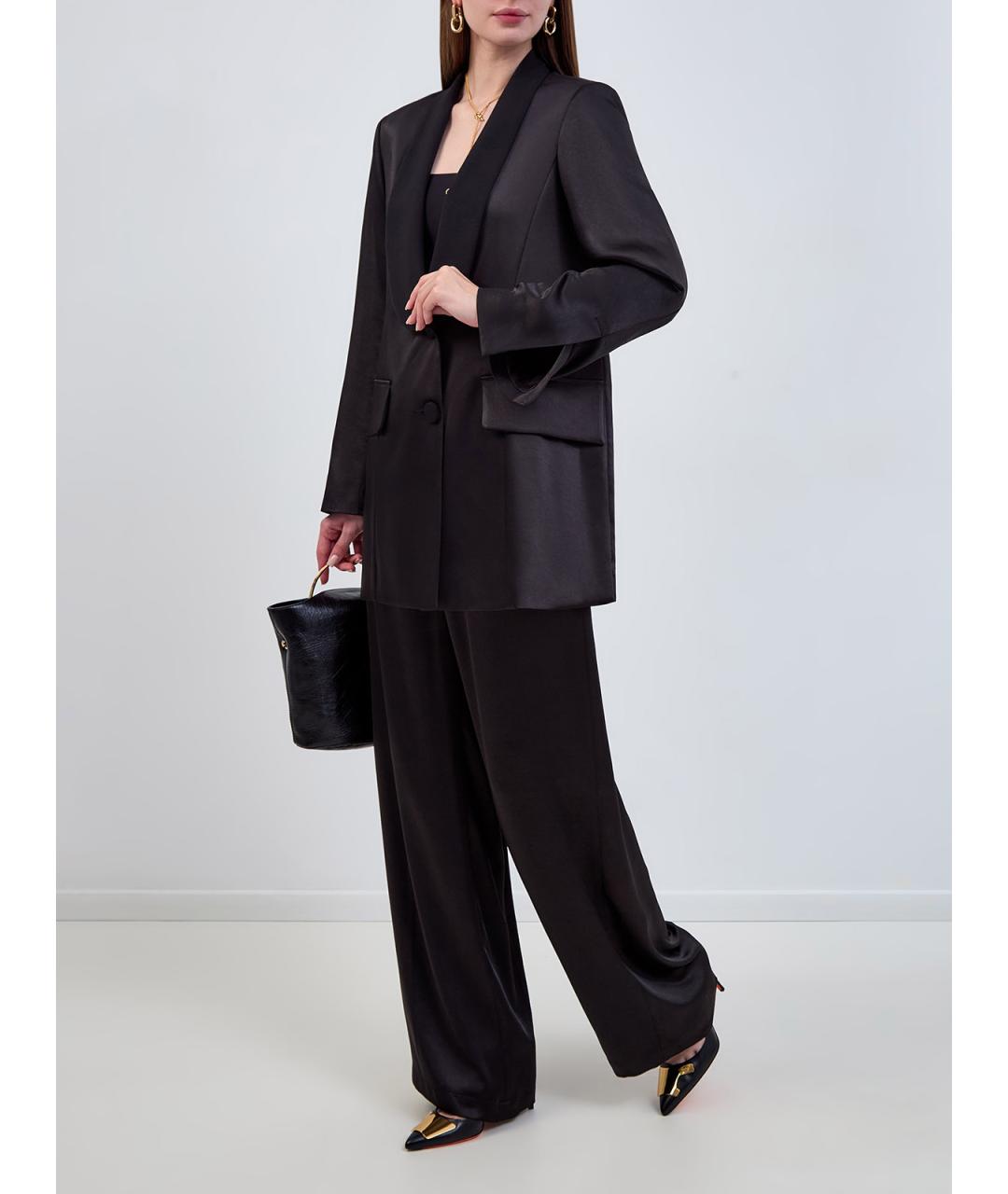 GENTRY PORTOFINO Черный полиэстеровый жакет/пиджак, фото 2