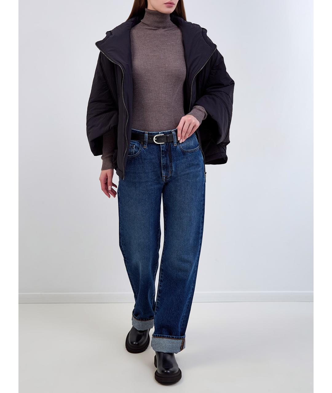 GENTRY PORTOFINO Коричневая шерстяная водолазка, фото 2