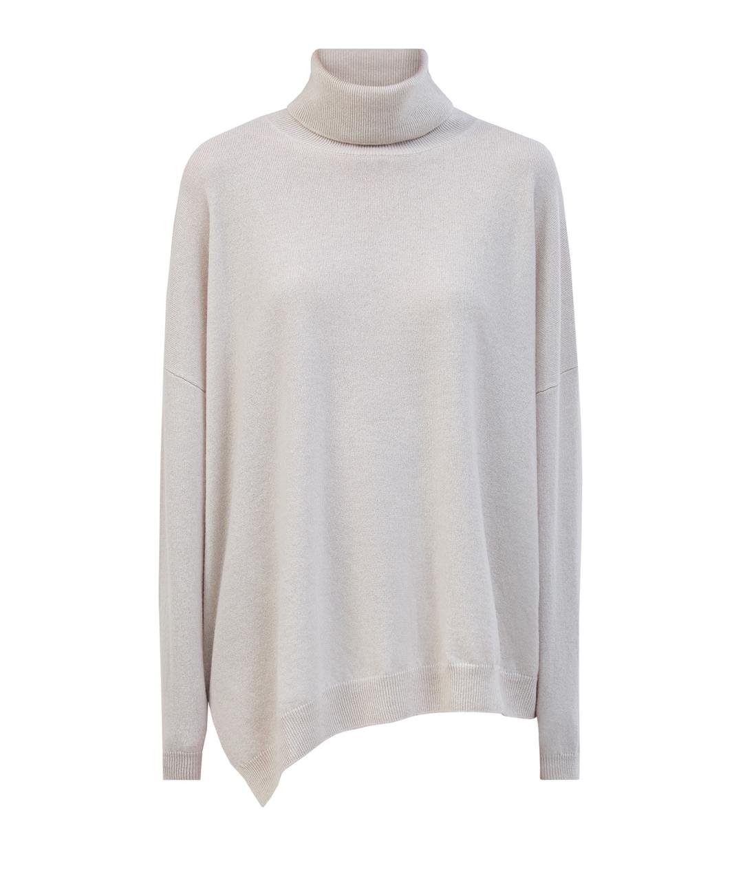 GENTRY PORTOFINO Белый кашемировый джемпер / свитер, фото 1