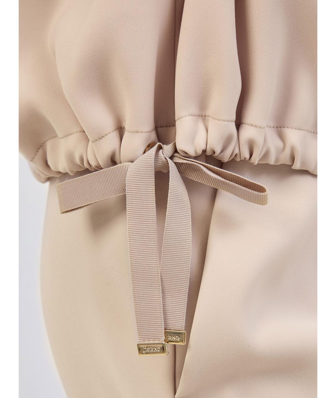 HERNO Бежевая полиэстеровая блузы, фото 5