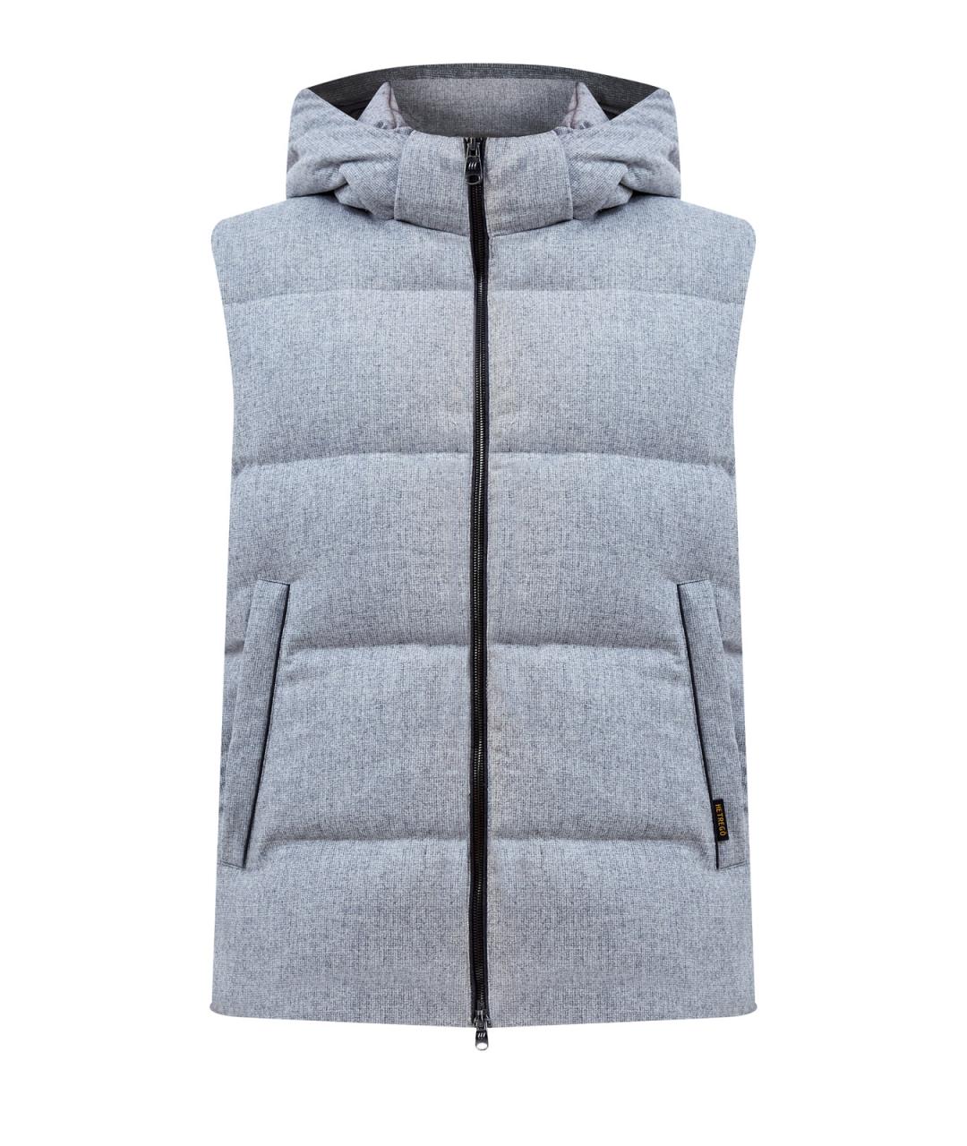 HETREGO Серый шерстяной жилет, фото 1