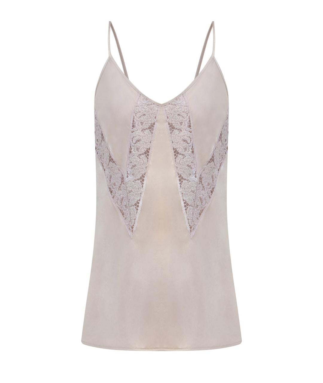 GENTRY PORTOFINO Бежевая вискозная майка, фото 1