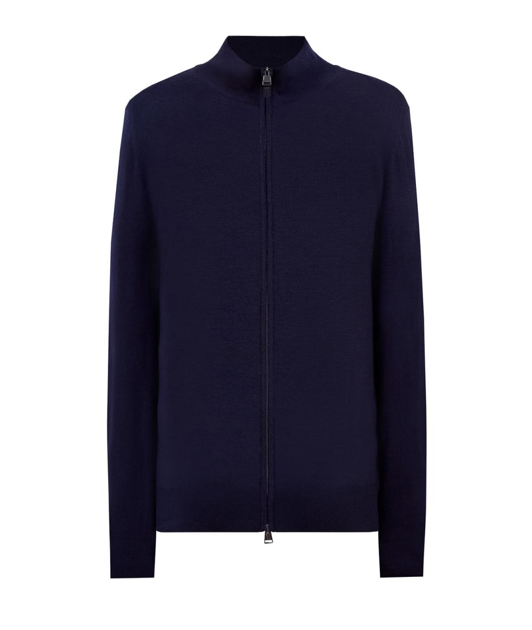 CANALI Синий шерстяной кардиган, фото 1