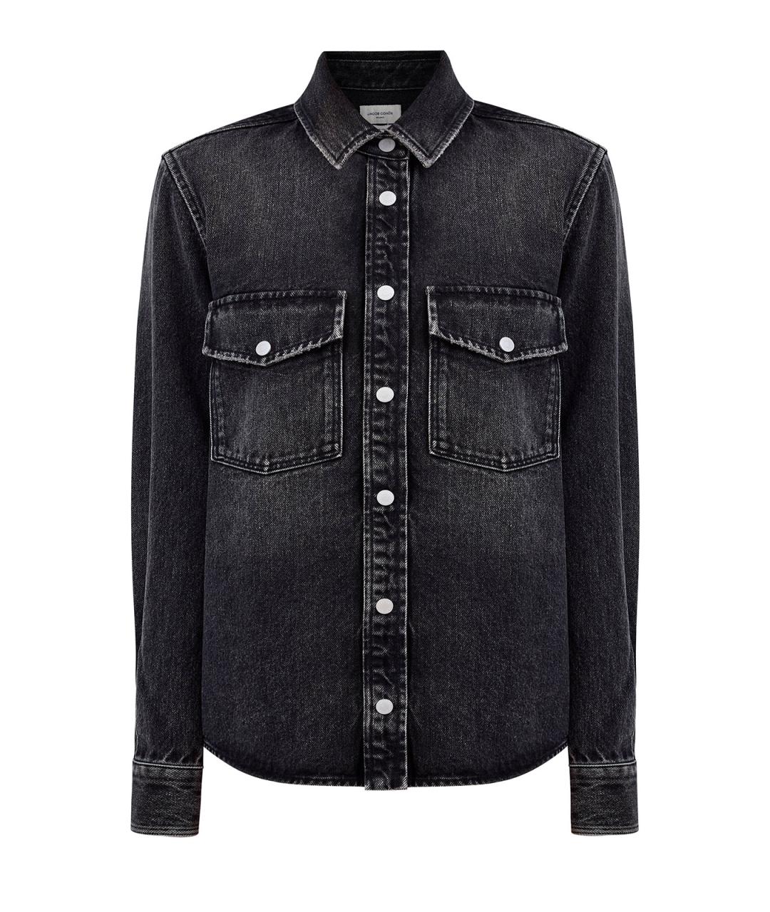 JACOB COHEN Черная деним рубашка, фото 1