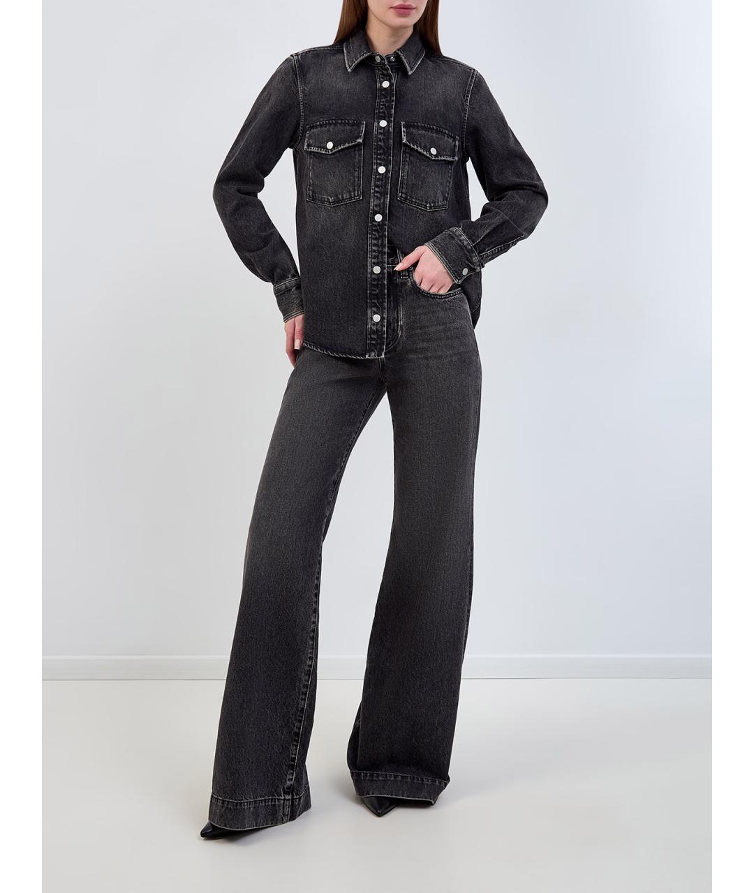 JACOB COHEN Черная деним рубашка, фото 2