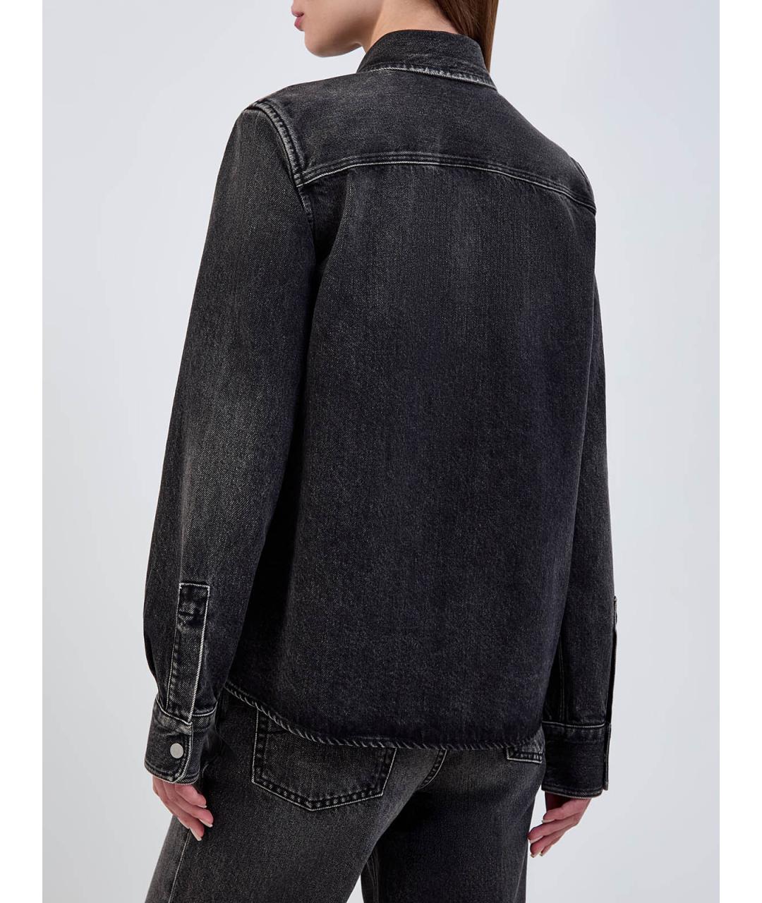 JACOB COHEN Черная деним рубашка, фото 4