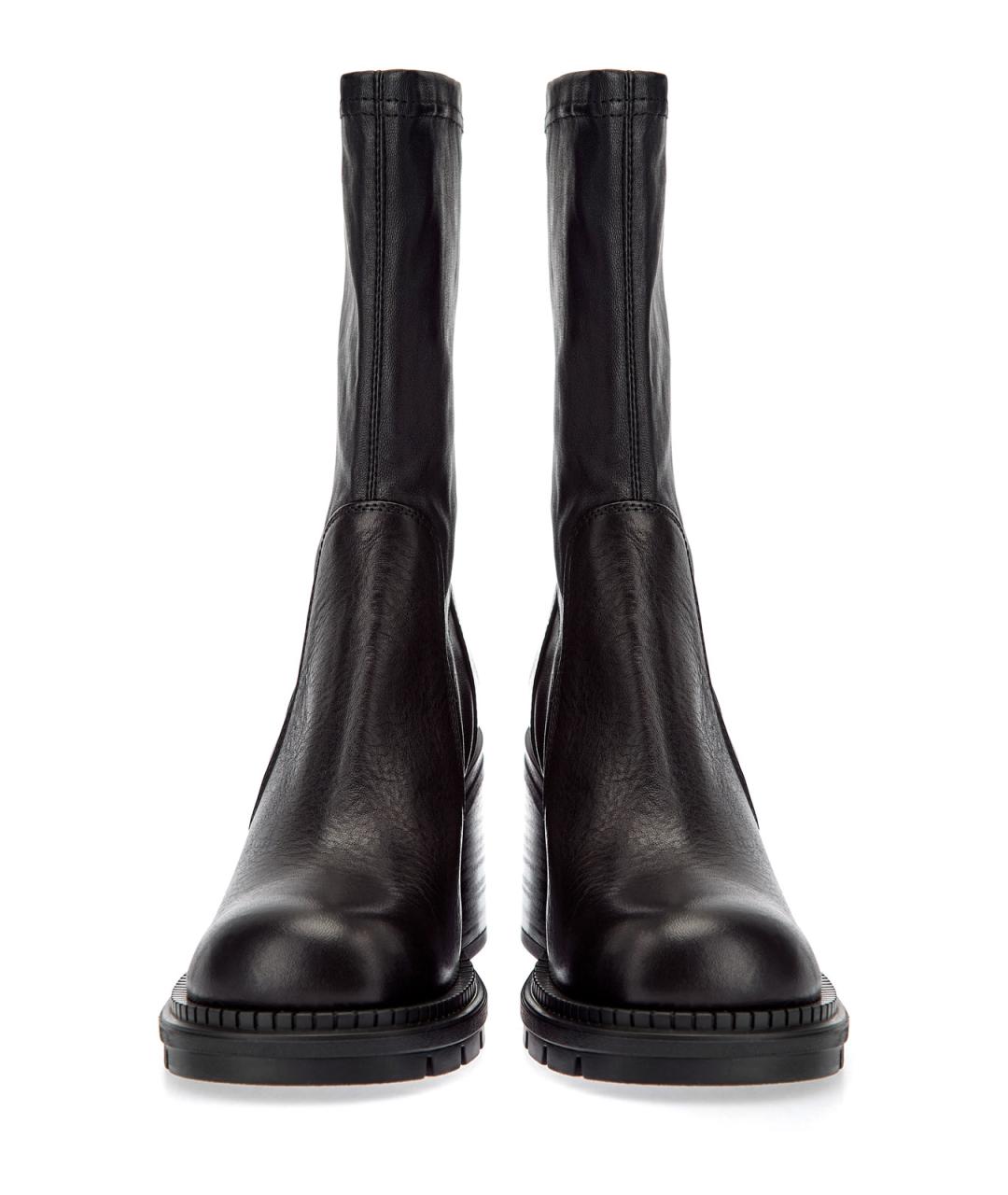 AGL Черные кожаные ботильоны, фото 6