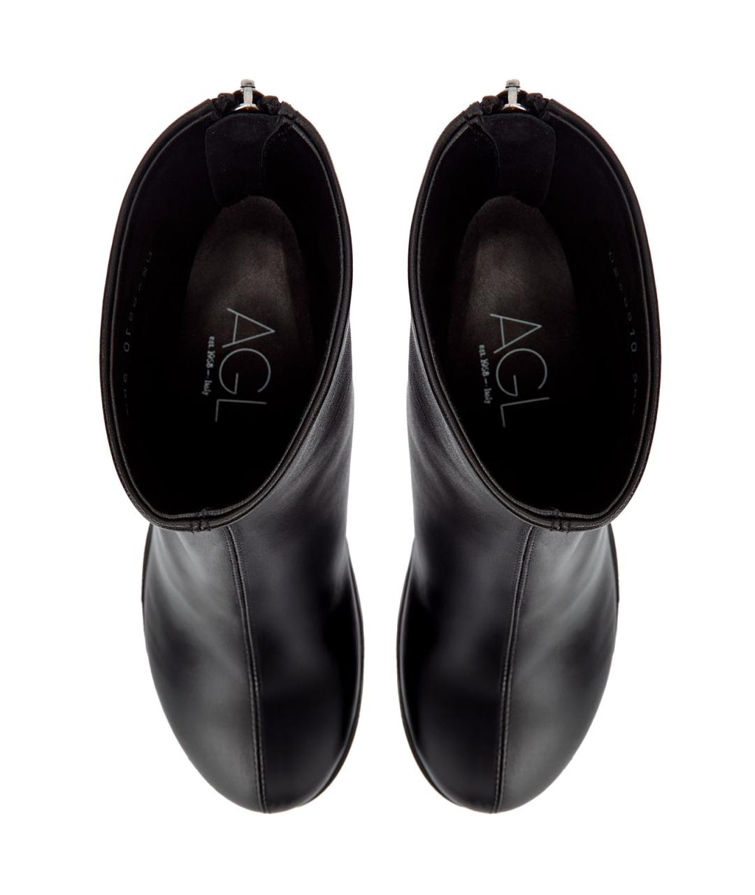 AGL Черные кожаные ботильоны, фото 5