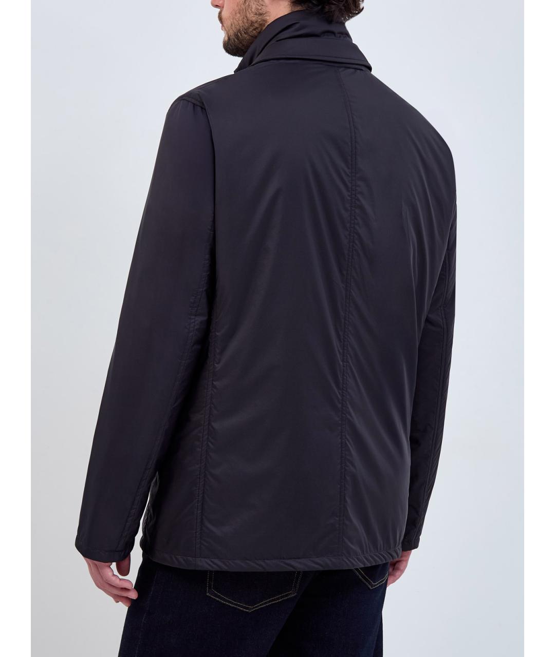 HERNO Синяя полиамидовая куртка, фото 4