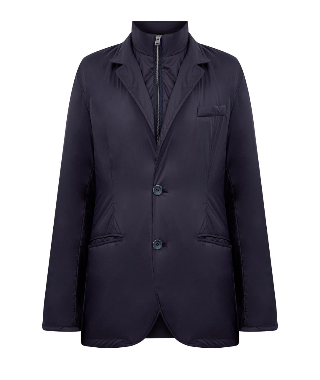 HERNO Синяя полиамидовая куртка, фото 1