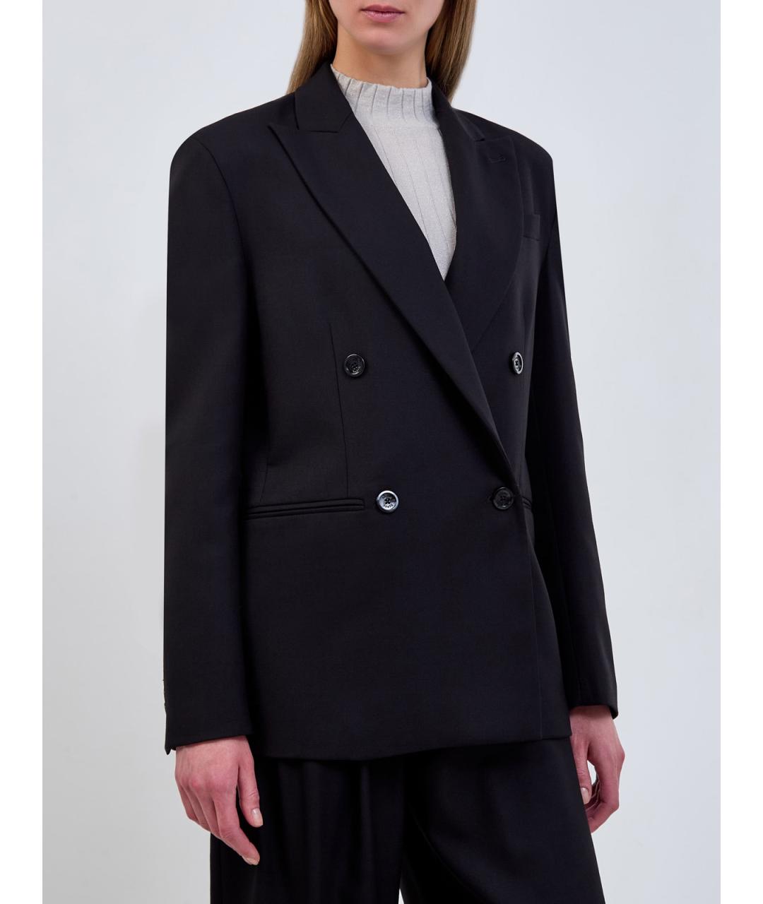 HERNO Черный шерстяной жакет/пиджак, фото 3