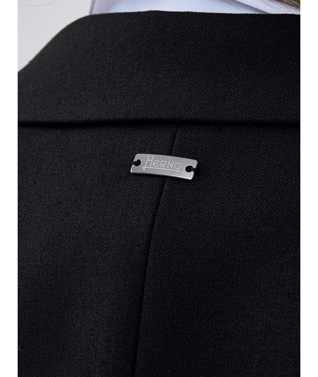 HERNO Черный шерстяной жакет/пиджак, фото 5