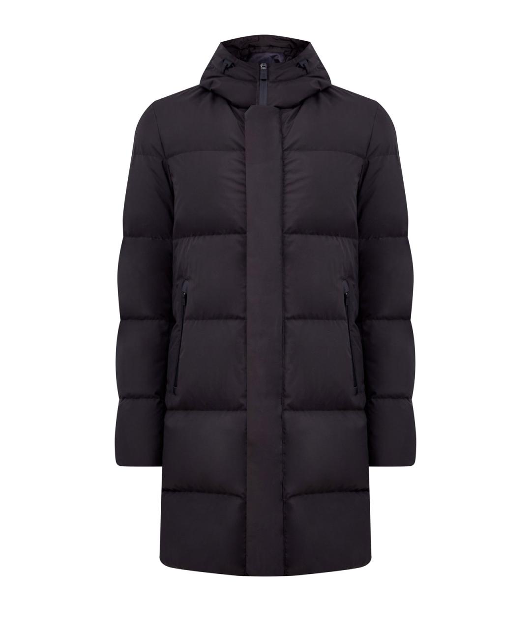HERNO Черный полиэстеровый пуховик, фото 1