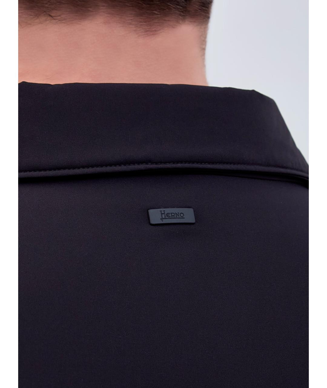 HERNO Черная полиамидовая куртка, фото 5