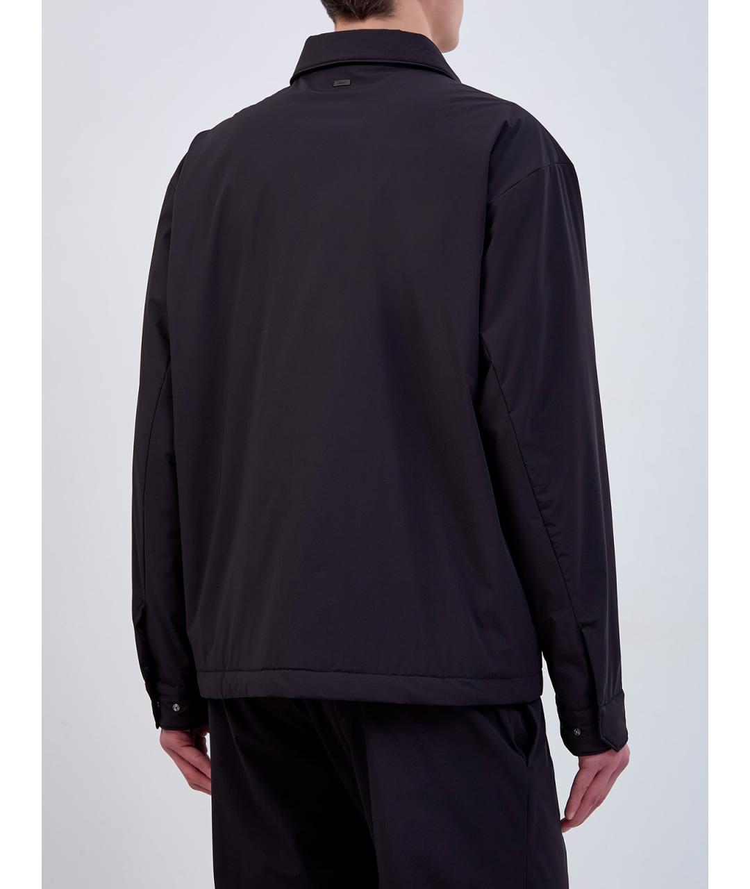 HERNO Черная полиамидовая куртка, фото 4