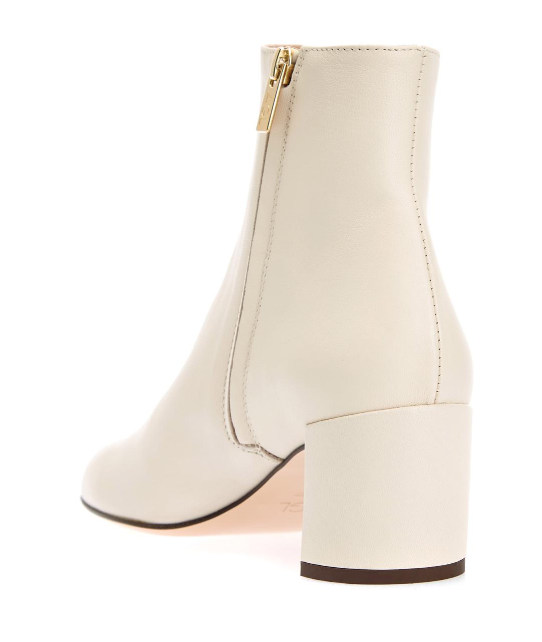 AGL Бежевые кожаные ботильоны, фото 3