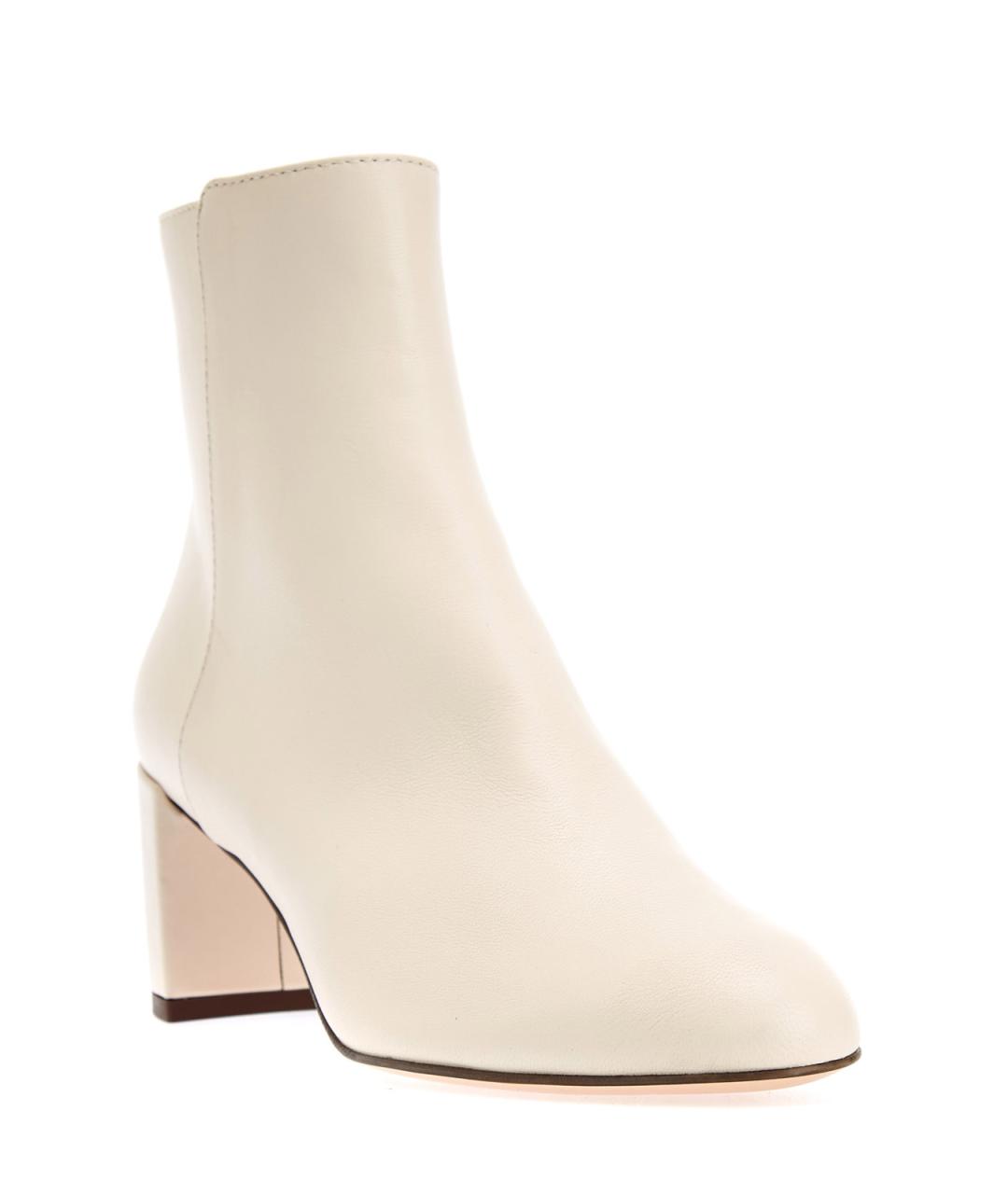 AGL Бежевые кожаные ботильоны, фото 2