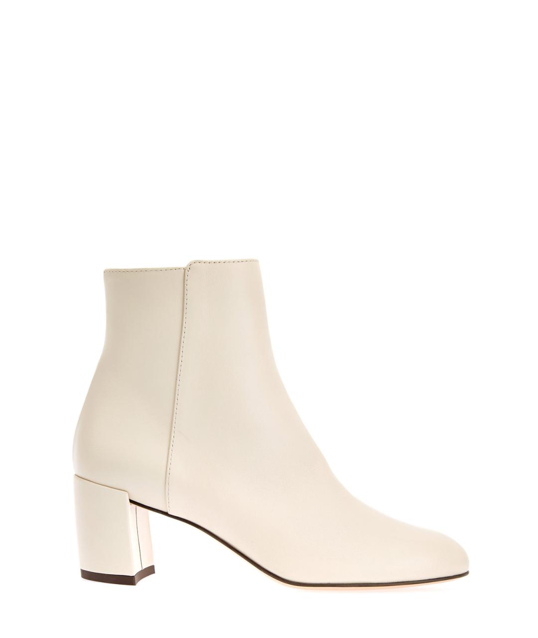 AGL Бежевые кожаные ботильоны, фото 1