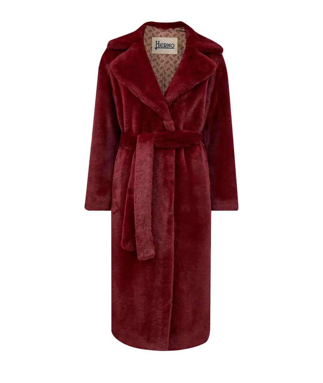 HERNO Бордовое пальто, фото 1