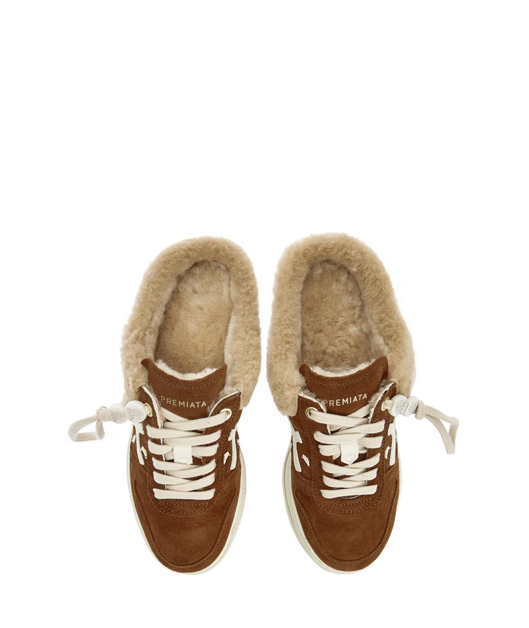 PREMIATA Коричневые замшевые кеды, фото 5