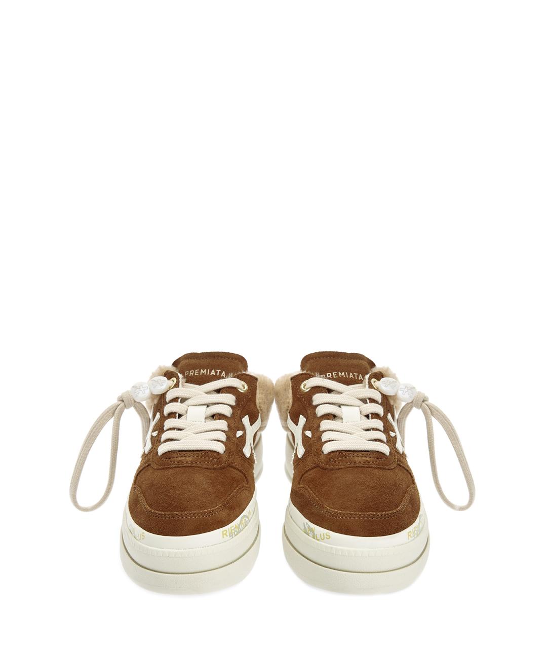 PREMIATA Коричневые замшевые кеды, фото 6