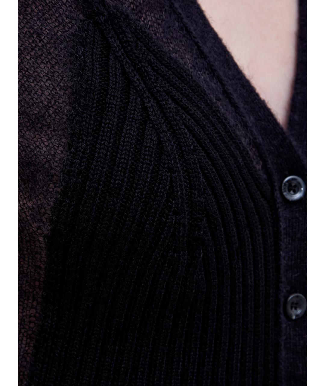 DIESEL Черный шерстяной кардиган, фото 5