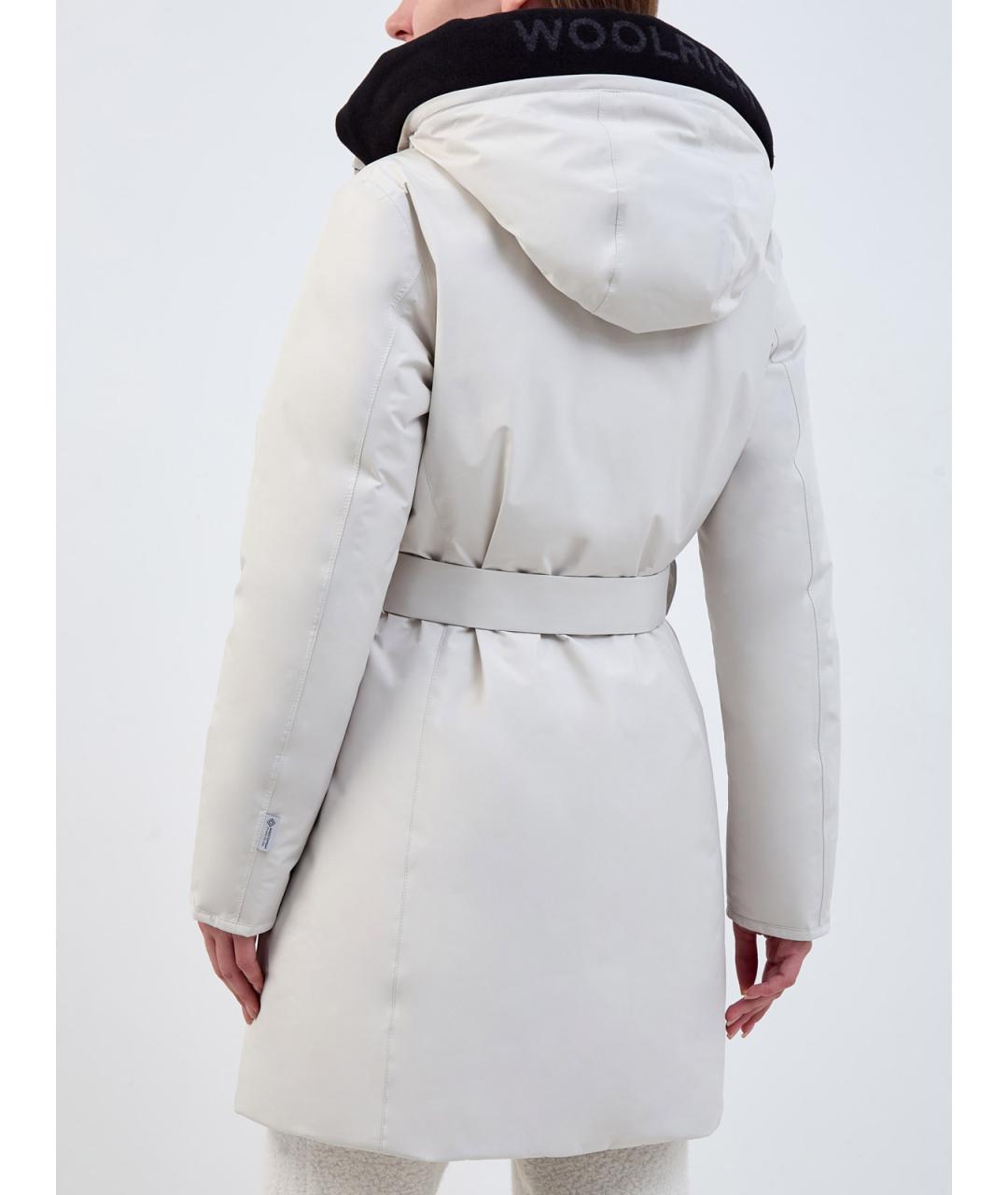 WOOLRICH Белый полиэстеровый пуховик, фото 4