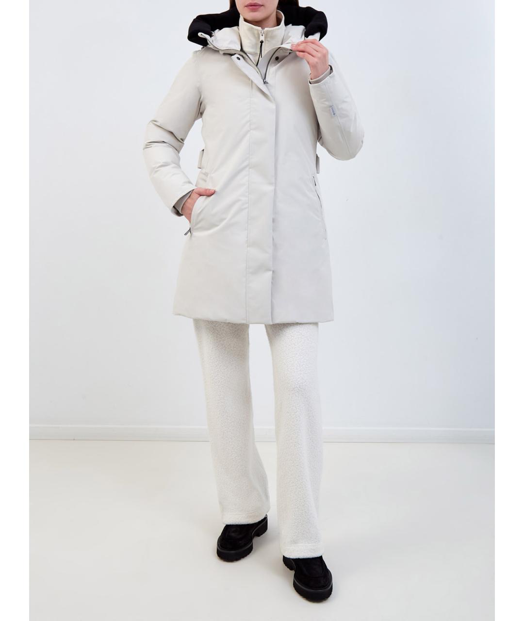 WOOLRICH Белый полиэстеровый пуховик, фото 2