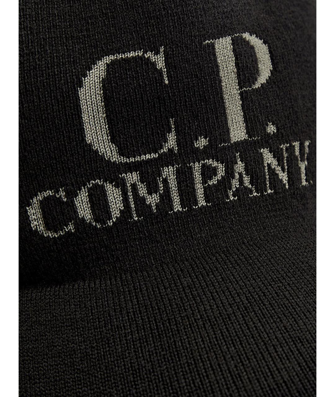 CP COMPANY Черная шерстяная кепка/бейсболка, фото 5