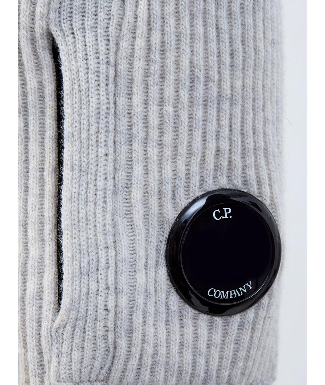 CP COMPANY Серая шерстяная водолазка, фото 5