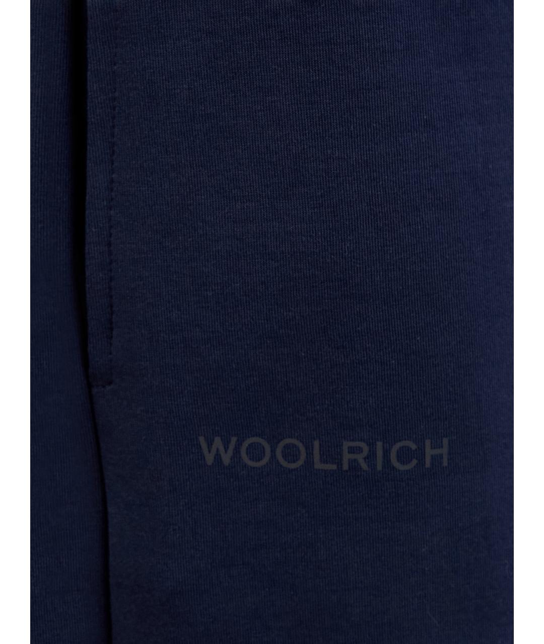 WOOLRICH Темно-синие хлопковые повседневные брюки, фото 5