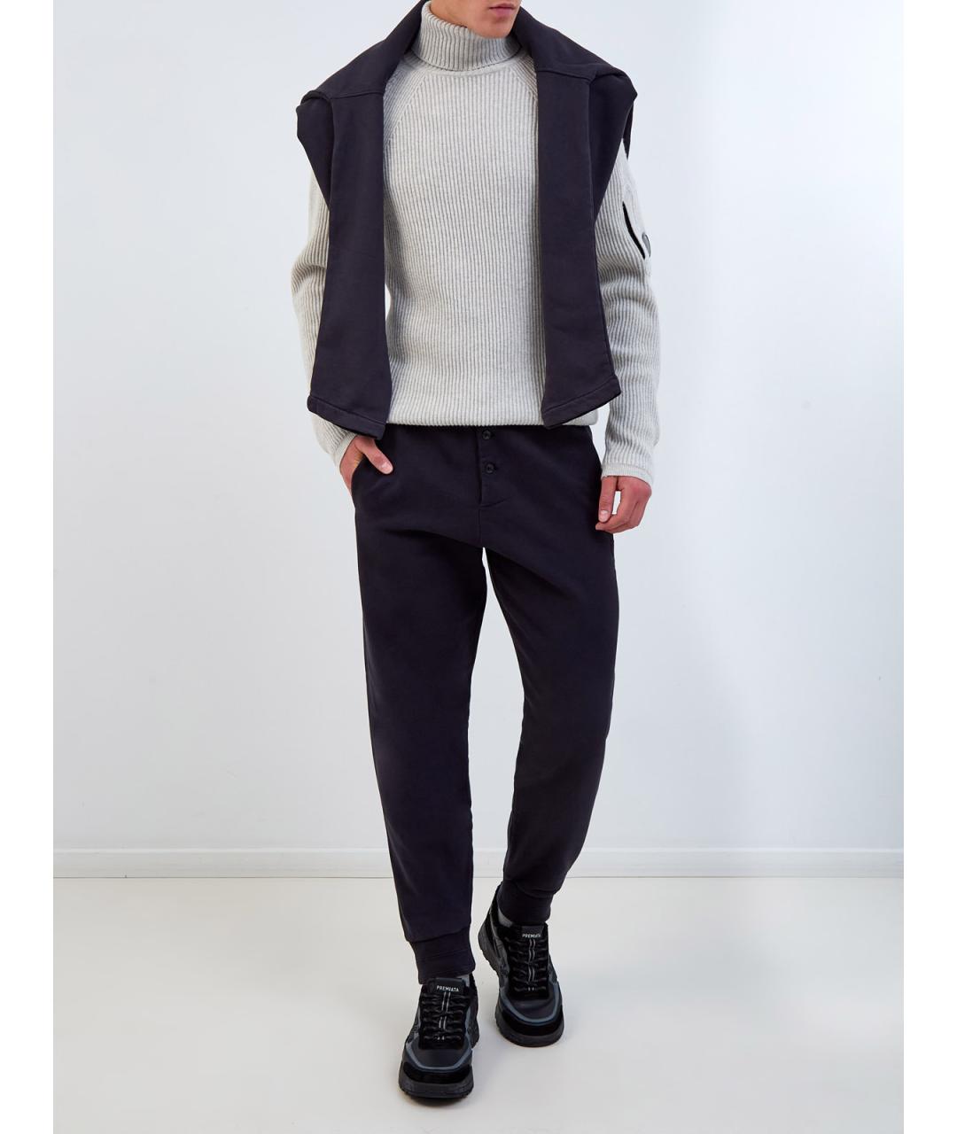 CP COMPANY Синие хлопковые повседневные брюки, фото 2