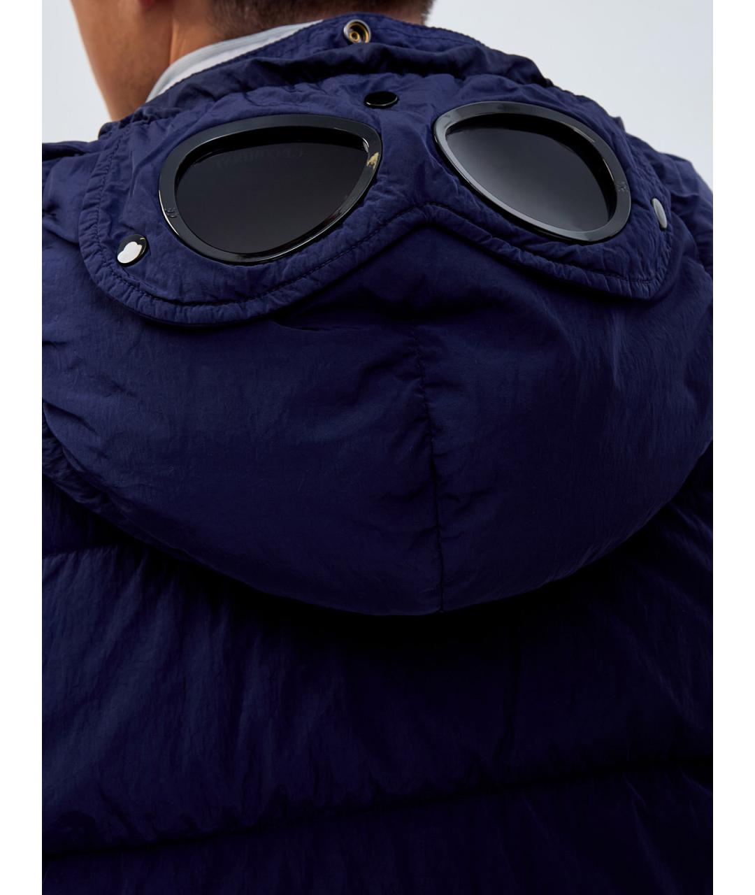 CP COMPANY Синий полиамидовый пуховик, фото 5