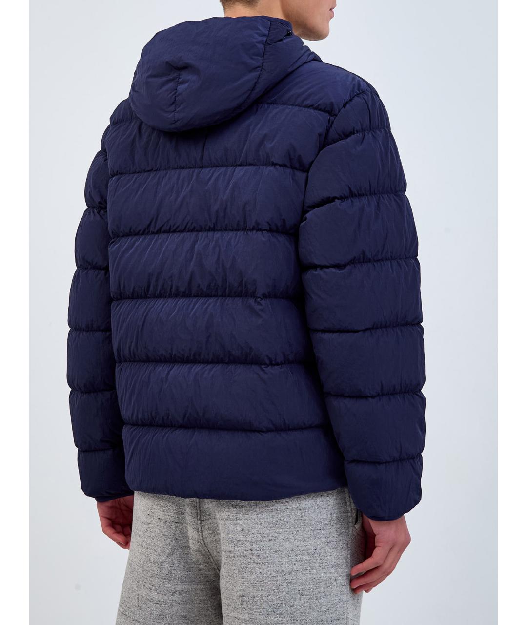 CP COMPANY Синий полиамидовый пуховик, фото 4