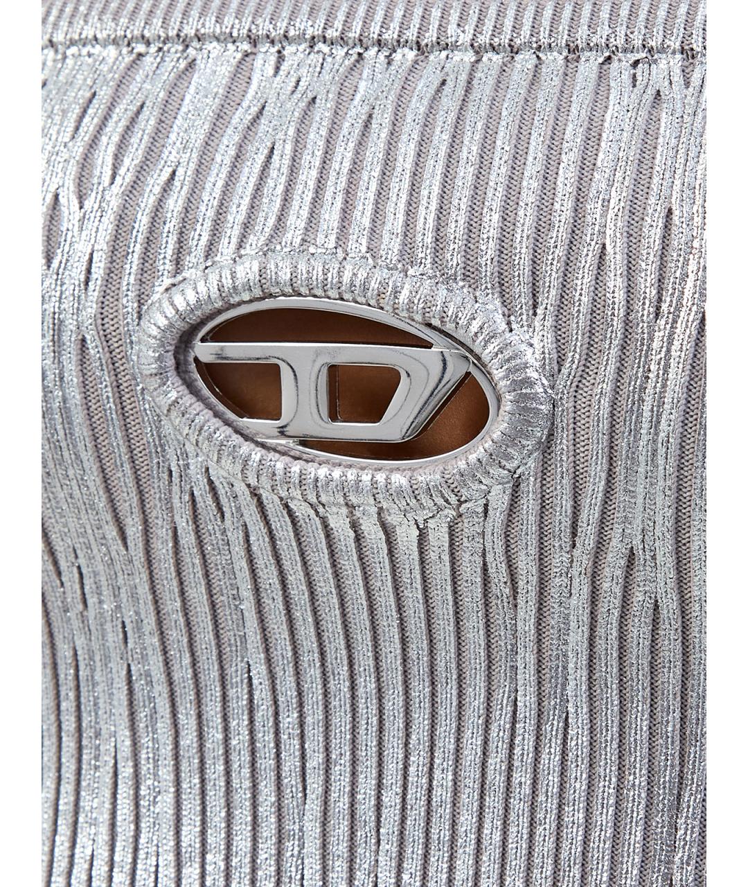 DIESEL Серебряная хлопковая майка, фото 5