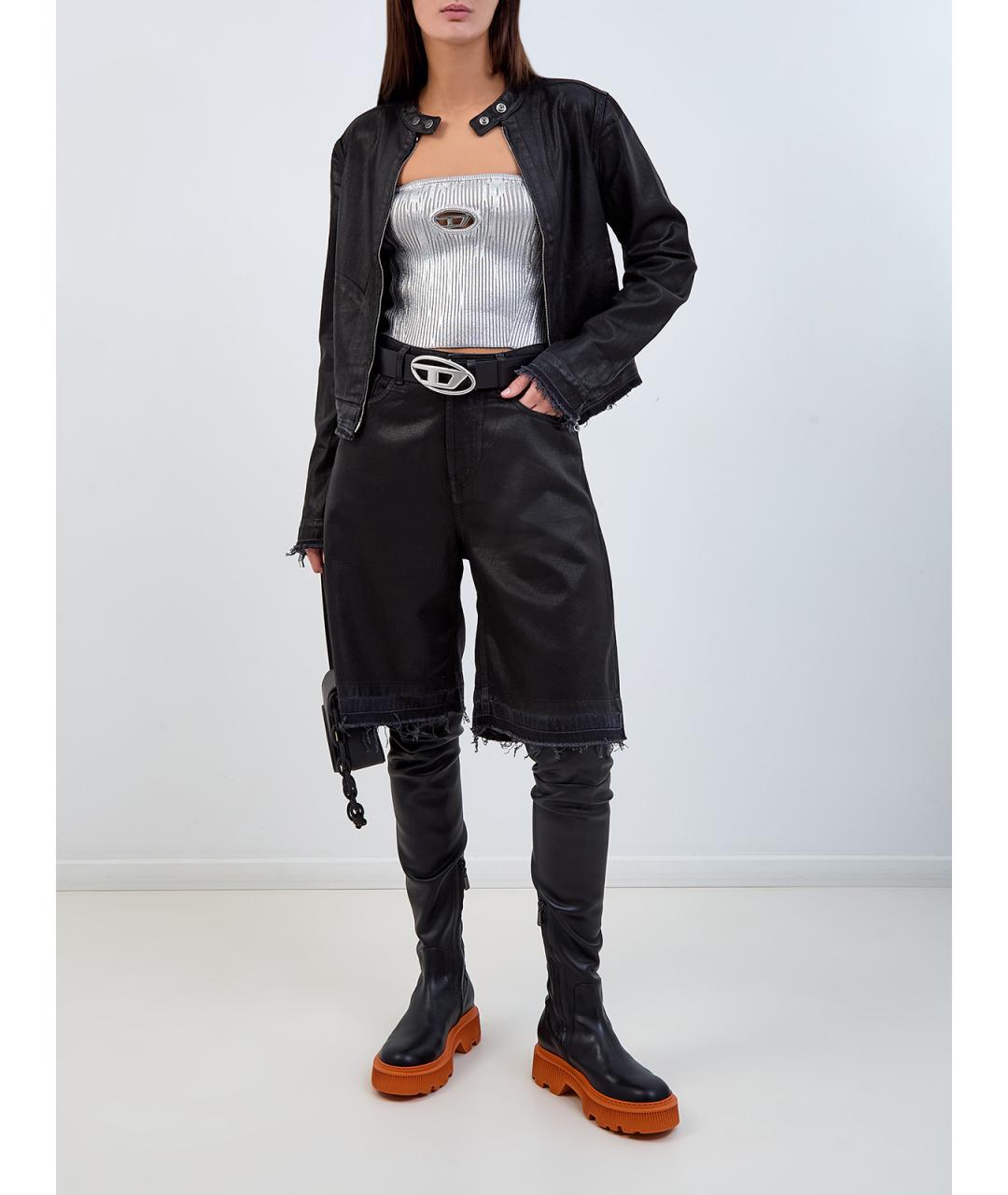 DIESEL Серебряная хлопковая майка, фото 2