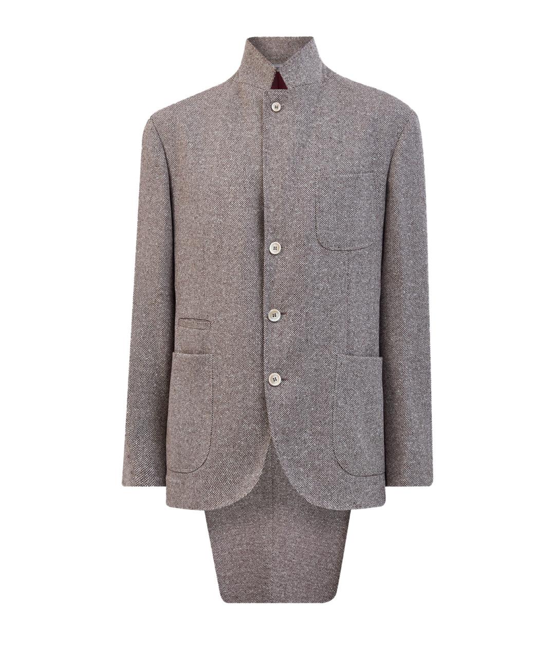 BRUNELLO CUCINELLI Бежевый классический костюм, фото 1