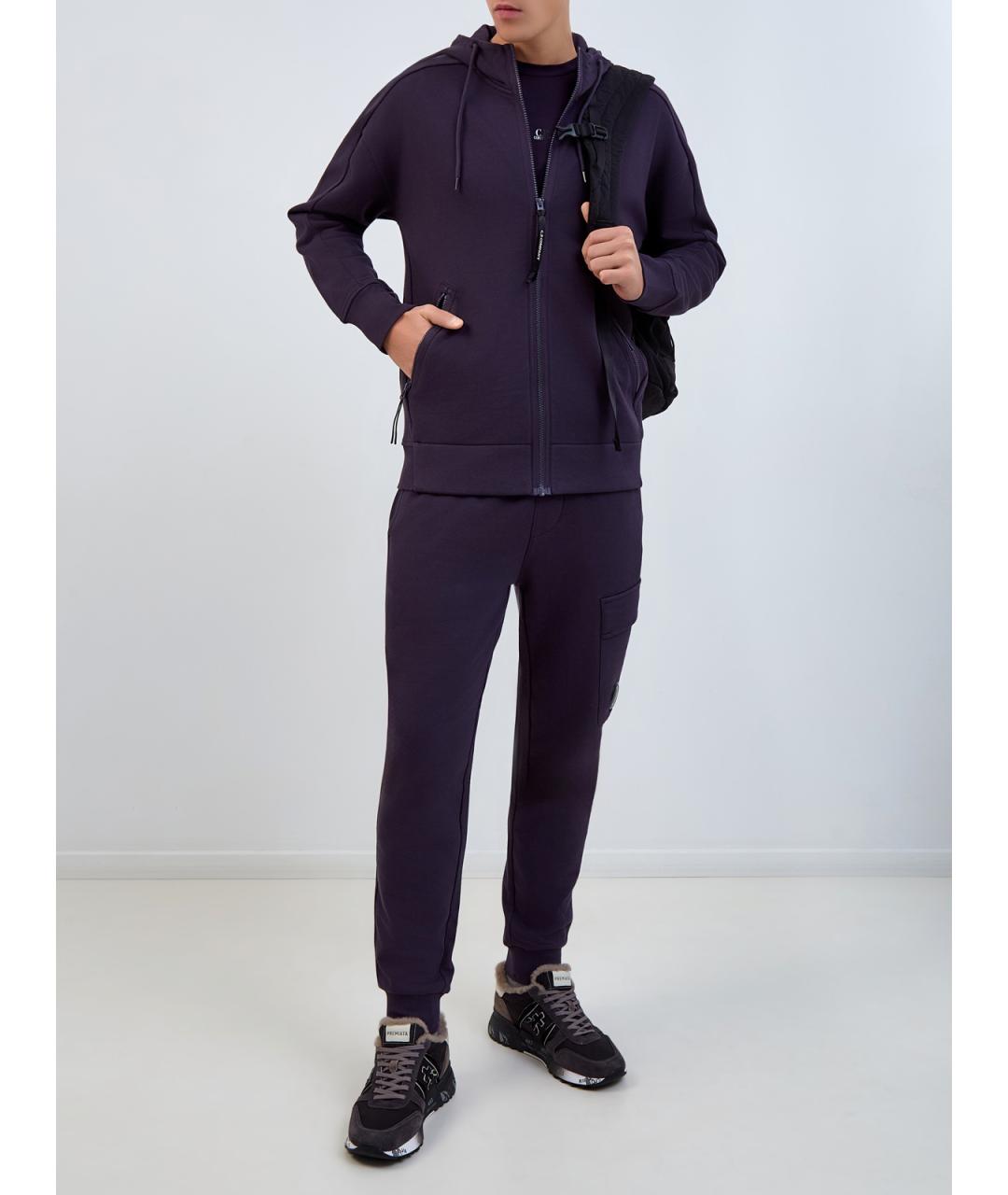 CP COMPANY Синие хлопковые повседневные брюки, фото 2