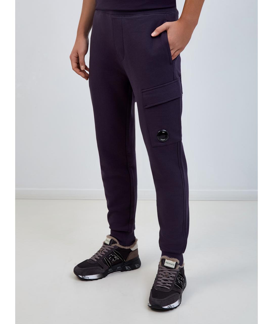 CP COMPANY Синие хлопковые повседневные брюки, фото 3